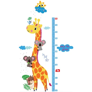 170cm Pompieri Scara înălțime autocolante de desene animate de Animale Pompier 3d vinil decalcomanii de perete camera copii copil grafic de creștere murală 90*60cm