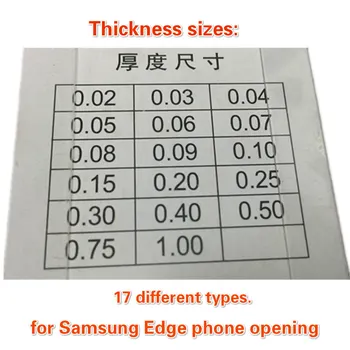 17pcs/set Pentru Samsung Edge S6 S7 S8 S9 Ecran Edge Reparații de Sticlă/Cadru Separarea Telefon Deschidere Tool Kit Indiscreti Oțel