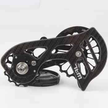 17T Fibra de Carbon Ceramic Pulley Roată de Bicicletă din Spate Saboți ghidajul Rulmentului de Roată Set De SHIMANO DURA ACE Ultegra 10S 11S