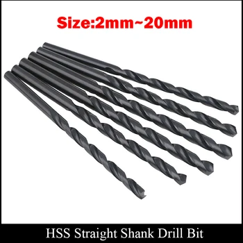 18.1 18.2 mm mm 18.3 18.4 mm mm 18.5 mm, din Metal, de Lemn AL Instrument de Mare Viteză din Oțel HSS Negru Terminat Spirala Direct Shank Twist Drill Bit