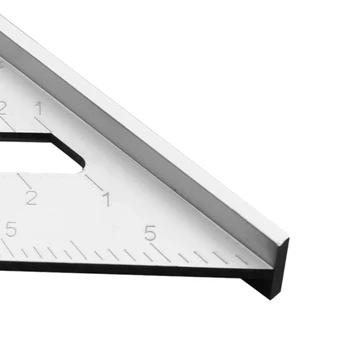 18/30 cm Pătrat Triunghi Conducător Aliaj de Aluminiu Triunghi Unghi Rigla Gradată pentru prelucrarea Lemnului Instrument de Măsurare Pătrat Layout Ecartament