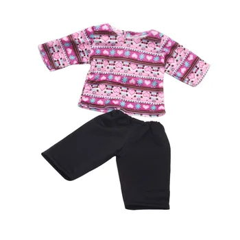 18 inch Fete papusa haine Casual violet neimprimate pulover American new born accesorii jucării pentru Copii se potrivesc 43 cm baby c362