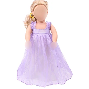 18 inch Fete rochie papusa hanbok Princess dantela tort rochie de seara Americane nou-născuți haine, jucarii pentru Copii se potrivesc 43 cm baby c432