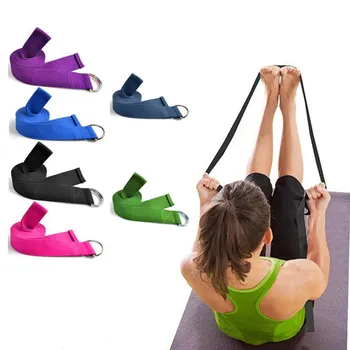 183CM Sport Yoga Întindere Curea D-Inel de Centura Talie Gimnastică Picior Reglabil Centura de Fitness