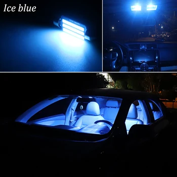 18Pcs Alb Canbus fara Eroare Pentru BMW Seria 5 E34 M5 Salon Touring LED-uri Lumina de Interior + Lampa plăcuței de Înmatriculare Kit