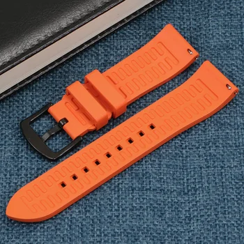 19 20 21 22 24 mm Fluor-Cauciuc watchband negru albastru rosu maro bratara pentru bărbați ceas accessoreies eliberare Rapidă