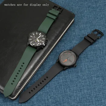 19 20 21 22 24 mm Fluor-Cauciuc watchband negru albastru rosu maro bratara pentru bărbați ceas accessoreies eliberare Rapidă