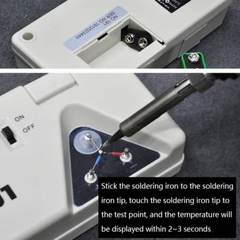 191 de Fier de Lipit Thermodetector Portabil cu 10buc Senzori pentru Testarea Fier de Lipit Tester Baterii Echipamente de Sudare