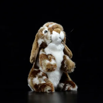 19cm Drăguț Holland Lop Urechi de Iepure Păpuși de Simulare Minunat Brown Bunny Drăguț Animale Moi Umplute Jucărie de Pluș pentru Copii Copii Cadou
