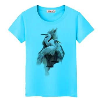 1BGtomato cocorul alb tricou cool păsări topuri amuzante de animale de imprimare tricouri de vânzare fierbinte nou design t-shirt femei casual tees