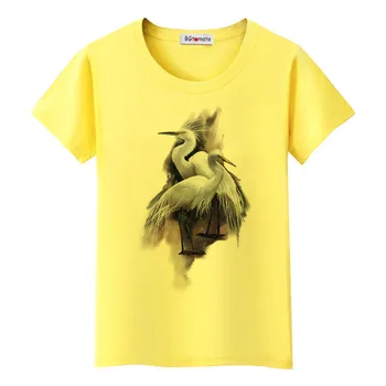1BGtomato cocorul alb tricou cool păsări topuri amuzante de animale de imprimare tricouri de vânzare fierbinte nou design t-shirt femei casual tees