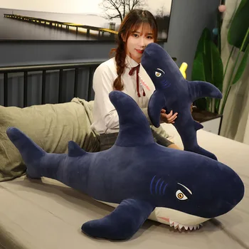 1buc 45/65/85/105/130cm Mare 3 rechin jucărie de pluș timp de dormit perna copii cadou de ziua papusa