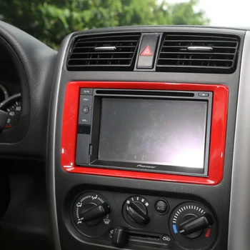 1BUC ABS Panou de Control Central de Navigare Cadru de Acoperire Autocolant Auto Potrivit Pentru Suzuki Jimny Accesorii Interioare Transport Gratuit