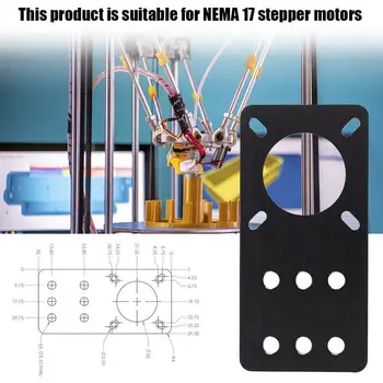 1buc Aluminiu Anodizat Motor Montare Placă NEMA 17 Motor pas cu pas Pentru Reprap Imprimantă 3D Openbuilds Construiește Piese