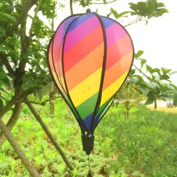 1BUC Colorat Balon cu Aer Cald Wind Spinner Grila Moară de vânt Wind Spinner Gradina Curte în aer liber Partid Jucărie Decor Favoarea Consumabile