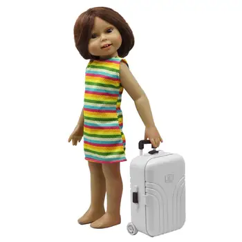 1BUC Drăguț Valiza de Călătorie de Bagaje Moda Jucării Păpuși în Miniatură mini Bagaje Re-ment Dimensiune Pentru Copii Fete Joc Casa de Jucărie