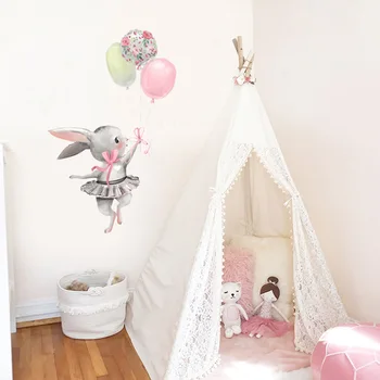 1buc Iepuri Drăguț Perete Autocolant pentru Copii Camera pentru Copii Decor Acasă Detașabil Tapet Camera de zi Dormitor Murală Bunny Autocolante