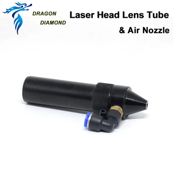 1buc Laser CO2 Capul Obiectiv Tub + Duza Aer pentru Lentile cu Diametrul de 20mm Regla distanța Focală 50.8/63,5 mm pentru utilaj cu Laser CO2