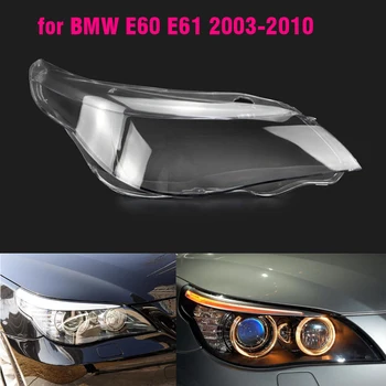 1buc Mașina din Față Faruri cu Lentile cu Acoperire Pentru BMW Pentru BMW seria 5 E60 E61 530i 523i 525 2002-2009 Auto Abajur am