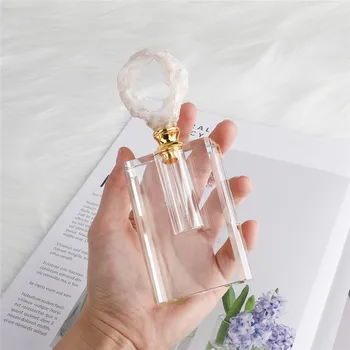 1buc Naturale de Cuarț Geode Sticla de Parfum de Cuarț de Cristal Pietre de Agat Felii de Decor Acasă