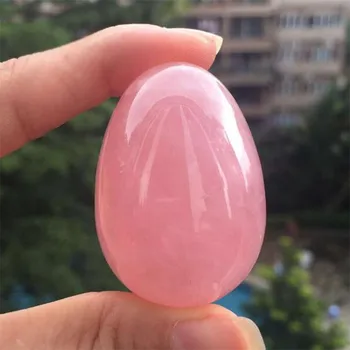 1BUC Naturale Roz Cuarț roz în formă de Ou de Cristal de Vindecare Mingea Sferă de Piatră prețioasă