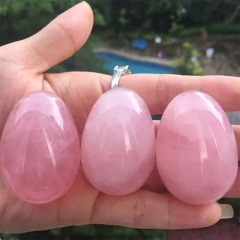 1BUC Naturale Roz Cuarț roz în formă de Ou de Cristal de Vindecare Mingea Sferă de Piatră prețioasă