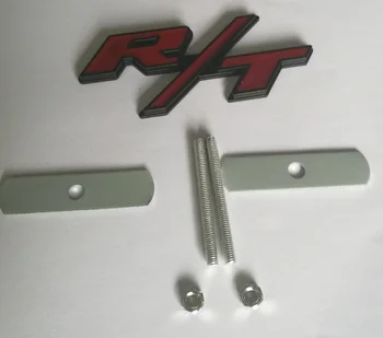 1buc Rosu Metal RT R/T Logo-Grila Fata cu Emblema, Insigna Decal Autocolant pentru Dodge