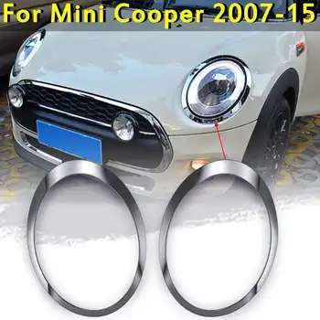 1buc Stânga/ Dreapta Chrome Fata Far Far Inel Pentru Mini Cooper Hatchback Clubman Roadster 2007-