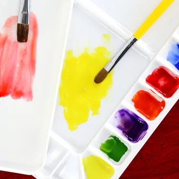 1bucată 18Grid Ori Apa Paleta de Culori Profesionale Arta Plastic Paleta de Pictura in Acuarela Pentru Desen Școală de Artă