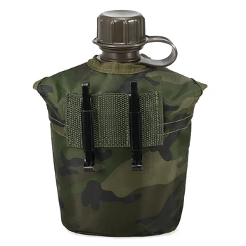 1L Militar în aer liber Cantina Sticla de Camping Drumetii cu Rucsacul de Supravietuire Sticla de Apa Ceainic cu Capac