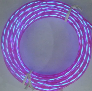 1m 3m 5m ALUNGARE EL Sârmă 3V Flexibilă cu Led-uri Lumina de Neon Banda Tub Coarda Baterie Caz Invertor Alimentat de Partid Îmbrăcăminte, Decor Masina