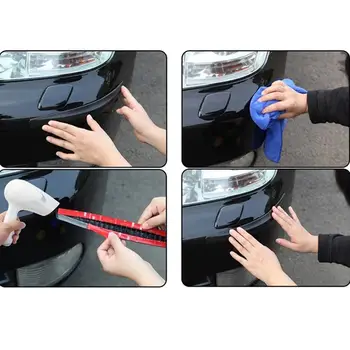 1pair Car Styling Fata Bara Spate Protector Guard Colț Anti-coliziune Tăiați bare Auto de Protecție Benzi Negre en-gros CSV