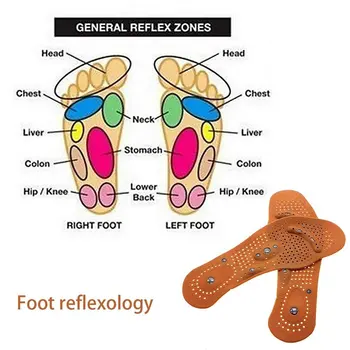 1Pair Piele Orteze Branț Terapia Magnetică Magnet Masaj Tălpi Bărbați Femei Pantofi Confort Tampoane rezistent la Uzura