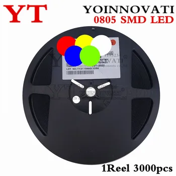 1Reel 3000buc SMD 0805 diode LED galben verde roșu albastru Alb