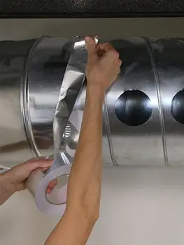 1roll Folie de Aluminiu Bandă Izolatoare Adezivă de Etanșare Bandă Ignifugă rezistent la apa Casete Pentru Conducta de Metal Reparațiile de Produse de 10cmx20m