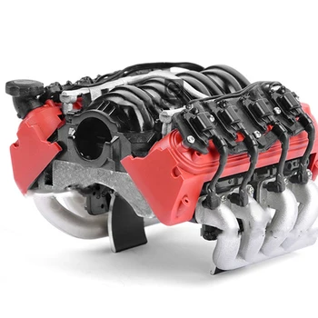 1SET 1/10 LS7 aliaj de Aluminiu Simula Motor Motor Ventilatoare de Răcire Radiator Capota V8 Fără Căldură Sens G153S / R Pentru Masina RC Crawler