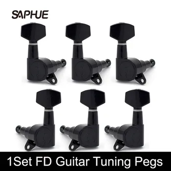 1Set FD Chitara Tuning Pegs Cheie Tuner Mașină de Cap pentru Chitară electro-Acustică Guitarra Violao Accesorii Sigilate Peg cu Logo-ul