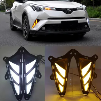 1Set LED DRL Pentru Toyota C-HR CHR 2016 2017 2018 2019 Daytime Running Light Spate Coada bara Lampă de Ceață lumina de Frână lumină de Avertizare