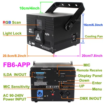 1W RGB DMX Laser ILDA Telefon Bluetooth APP de Editare Animație Proiector de lumini de Muzică Pro DJ Petrecere Etapă Efect de Iluminat Scanner de la Distanță