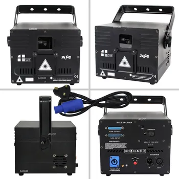 1W RGB DMX Laser ILDA Telefon Bluetooth APP de Editare Animație Proiector de lumini de Muzică Pro DJ Petrecere Etapă Efect de Iluminat Scanner de la Distanță