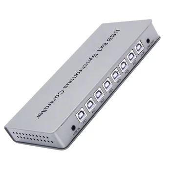 1x8 USB 2.0 KVM Switch 8 Port Sincron Controler 8 PC de porturi de intrare de sprijin IR