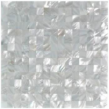 2.0 fără Sudură Alb Pur Sea Shell Placi de Mozaic pentru DIY Bucatarie Backsplash Baie, Cadă Showroom Contra Fundal Autocolant de Perete