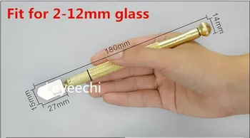 2-12mm Tăietor de Sticlă de Înaltă Calitate, Diferite Diamant Antialunecare Mâner de Metal Lama din Otel Umplut cu Ulei Tăietor de Sticlă