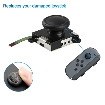 2-3D Pachet Înlocuire Joystick Analog Stick de Degetul mare Pentru Ns Comutator Bucurie-Con Controller - Include Tri-Wing, Cruce Șurubelniță, Trageți Pentru a