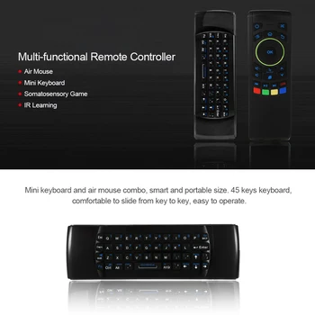 2.4 G 6-Axa Air Mouse Tastatură fără Fir Control de la Distanță 6 Axe Senzor cu Infraroșu la Distanță de Învățare pentru MINI PC, Smart TV
