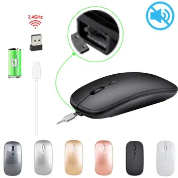 2.4 G Mouse Wireless Reîncărcabilă, Încărcare Ultra-Subțire Silent Mouse-ul Mut Biroul Notebook Soareci Opto-electronice pentru Acasa sau Birou