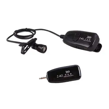 2.4 G Wireless Microfon Handsfree Clipuri pe Guler MIC Microfoane Automatch Microfoane Condensator set cu Cască fără Fir Microfoane