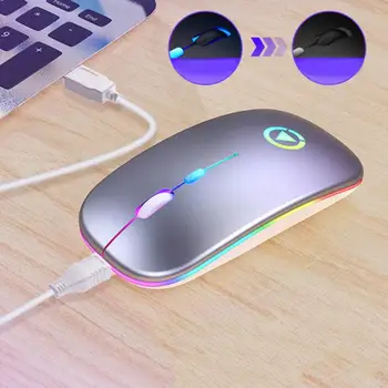 2.4 G Wireless Mouse de Calculator Silent Mouse USB Reîncărcabilă Ergonomic Mouse-1600 DPI mouse-urile Optice Pentru PC, Laptop