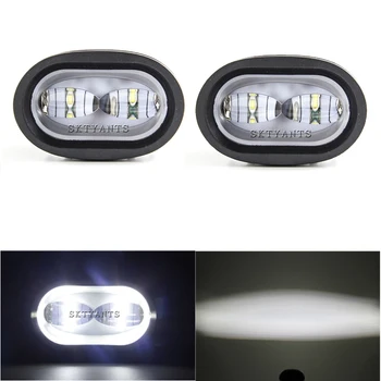 2 buc 20W LED Lumina de Lucru 6D Alb/Galben Universal de Motociclete Off-Road Auxiliare Lampă Spot de Conducere Lumină de Ceață pentru Camioane Auto