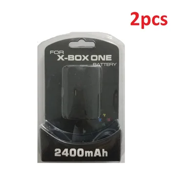 2 buc 2400mAh Baterie Pack Pentru Xbox One Joc Controler Wireless Reîncărcabile Baterii de Înlocuire, cu Incarcator Cablu